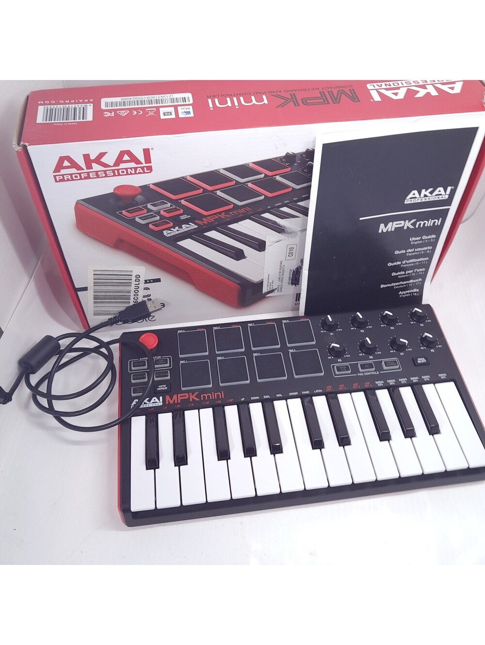 Akai Professional MPK Mini Keyboard Controller compact pad 25-Key USB WORKS